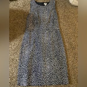 JCrew Navy Pattern Dress
